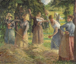 Hay_Harvest_at_Éragny,_1901,_Camille_Pissarro